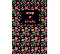 Keep it simple: Pattern flowers Journal Notebook 5.5" x 8.5", 100 Lined Pages