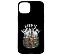 Keep It Squatchy Bigfoot Sasquatch Forest Cryptozoology Custodia per iPhone 15 Plus