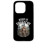 Keep It Squatchy Bigfoot Sasquatch Forest Cryptozoology Custodia per iPhone 15 Pro