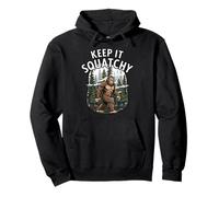 Keep It Squatchy Bigfoot Sasquatch Forest Cryptozoology Felpa con Cappuccio