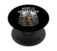Keep It Squatchy Bigfoot Sasquatch Forest Cryptozoology PopSockets PopGrip Adesivo