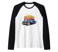 Keep it Wheel Vintage Classic Car Automotive Appassionato Maglia con Maniche Raglan