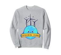 Keep Me Smiling Usa l'energia eolica per l'energia verde pulita Felpa