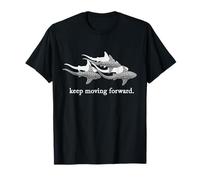 Keep Moving Forward Squalo motivazionale Maglietta