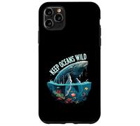 Keep Oceans Wild Whale Conservation Marine Life Design Custodia per iPhone 11 Pro Max