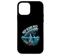 Keep Oceans Wild Whale Conservation Marine Life Design Custodia per iPhone 12 mini