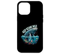 Keep Oceans Wild Whale Conservation Marine Life Design Custodia per iPhone 12 Pro Max