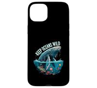Keep Oceans Wild Whale Conservation Marine Life Design Custodia per iPhone 15 Plus