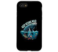 Keep Oceans Wild Whale Conservation Marine Life Design Custodia per iPhone SE (2020) / 7/8