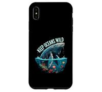 Keep Oceans Wild Whale Conservation Marine Life Design Custodia per iPhone XS Max