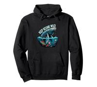 Keep Oceans Wild Whale Conservation Marine Life Design Felpa con Cappuccio