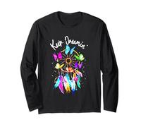 Keep On Dreamin - Acchiappasogni con Farfalle Colorate e Piume Maglia a Manica