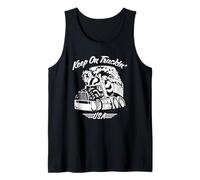 Keep on Truckin' Semi-Truck Big Rig USA Patriottico Cartoon Canotta