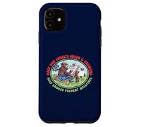 Keep Our Forest Green & Growing Smokey Bear & Friends Retro Custodia per iPhone 11