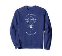 Keep Our Sea Plastic Free Shirt Save The Turtles Felpa