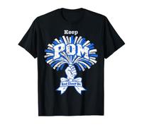 Keep Pom And Cheer On Cheer Coach Sideline Spirit Maglietta