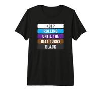 Keep Rolling BJJ Gifts Regali Jujitsu Brazilian Jiu-Jitsu Maglietta Premium