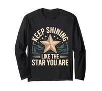Keep Shining Like The Star You Are Optimism Mindset - Maglia a Manica