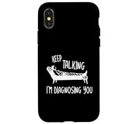 Keep Talking I'm Diagnosing You Detti Divertenti Psicologo Custodia per iPhone X/XS