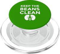 Keep The Beans Clean Funny World Kidney Disease Awareness PopSockets PopGrip per MagSafe