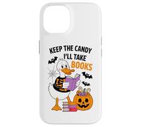 Keep The Candy I'll Take Books Duck Skeleton Custodia per iPhone 14