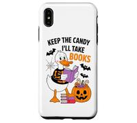Keep The Candy I'll Take Books Duck Skeleton Custodia per iPhone XS Max
