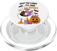 Keep The Candy I'll Take Books Duck Skeleton PopSockets PopGrip per MagSafe