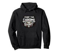 Keep the Chrome Shiny Auto Enthusiast Design Felpa con Cappuccio