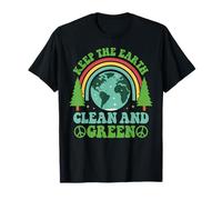 Keep The Earth Clean And Green Planet Environmental Maglietta