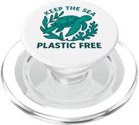 Keep The Sea - Giornata ecologica della Terra delle tartarughe marine senza plastica PopSockets PopGrip per MagSafe