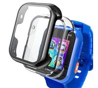 Keepamor Confezione da 2 pellicole protettive per lo schermo compatibili solo con VTech Kidizoom Smartwatch DX2, custodia rigida per bambini con vetro temperato ultra sottile, custodia protettiva