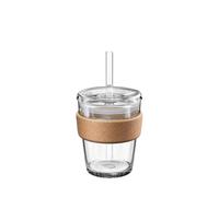 KeepCup Bicchiere Brew Cork Cold Cup - Vetro temperato, cinturino in sughero recuperato, 340 ml