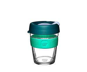 KeepCup Brew, tazza da caffè riutilizzabile, in vetro temperato e beccuccio resistente agli spruzzi, M, 340 ml, Eventide