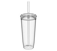 KeepCup Cold Cup - Tazza da caffè freddo in plastica trasparente, riutilizzabile, con coperchio e cannuccia, extra large, 590 ml