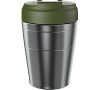 KeepCup Commuter - Tazza da viaggio isolata in acciaio inox, riutilizzabile, con coperchio ribaltabile, 340 ml, in legno di pino