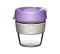 KeepCup Tazza da caffè originale in plastica trasparente, riutilizzabile, coperchio resistente agli spruzzi, senza BPA, di grado barista, piccola, 227 ml, colore: viola chiaro