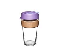 KeepCup Tazza da caffè riutilizzabile - Brew vetro temperato e sughero naturale, L 16 oz/454 ml - Moonlight