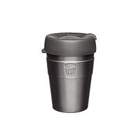 KeepCup Tazza da caffè termica riutilizzabile in acciaio inox, tazza da viaggio con coperchio a prova di spruzzi, sigillo sottovuoto, senza BPA, grado barista, media | 340 ml | Nitro