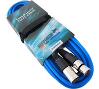 keepdrum 001XX BL - Cavo microfono da 6 m XLR femmina a XLR maschio