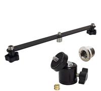 keepdrum - Adattatore con giunto sferico per treppiede, da 1/4 a 3/8", stereo, con filettatura di riduzione da 3/8 a 5/8