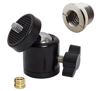 Keepdrum - Adattatore per treppiede girevole da 1/4 a 3/8 + filettatura di riduzione da 3/8 a 5/8