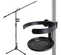 keepdrum - Asta per microfono con giraffa e supporto per drink DH