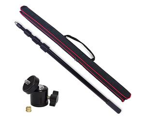 keepdrum B01 BP01 - Asta telescopica con giunto sferico, 3 m