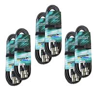 Keepdrum - Cavo DMX, 3 poli, XLR, 100 Ohm, 2 pezzi da 3 m/10 m/15 m