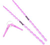 Keepdrum DA-P - Bacchette per batteria 5B in acrilico, colore: Rosa trasparente + portachiavi Keepdrum rosa lilla