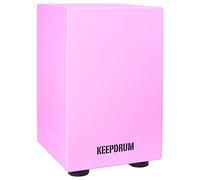 Keepdrum DC-1M PK Cajon per bambini Junior Sgabello a tamburo per bambini Rosa