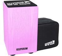 Keepdrum DC1M PK Junior Cajon per bambini rosa + custodia + cuscino per seduta