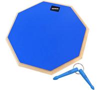 Keepdrum DP-BL12 - Pad per batterista, 12 pezzi, colore: Blu