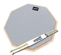 keepdrum DP-GY12 Drum Practice Pad grigio 12" + 1 paio di bacchette per batteria