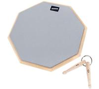 Keepdrum DP-GY12 Drum Practice Pad Grigio 12" + portachiavi Bacchette per batteria